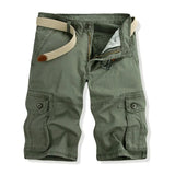 Men’s Vintage Denim Cargo Shorts – Distressed Knee-Length Summer Shorts thumbnail 9