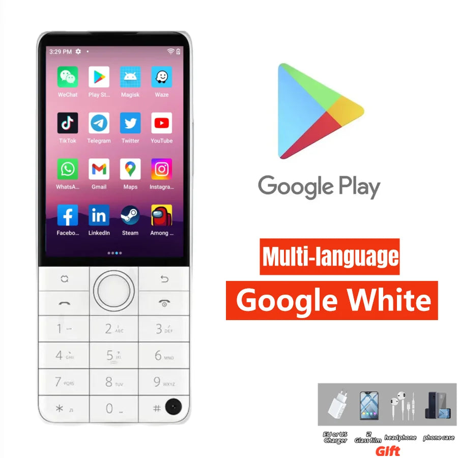Qin F22 Pro Smart Touch Screen Phone 4GB RAM 64GB ROM Android Global Version 3.5" Display 5G WiFi