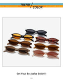 Retro Oval Cat Eye UV400 Sunglasses for Women – Trendy Small Frame Punk Sun Protection Shades thumbnail 13