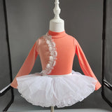 Girls Long Sleeve Ballet Dress Kids Ballet Leotard Tutu Skirt Gymnastics Dance Costume thumbnail 20
