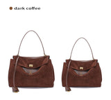 Women’s Genuine Suede Leather Large Capacity Shoulder Tote Bag Luxury Casual Handbag thumbnail 32