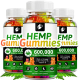 Contains Omega 3-6-9 Vitamin B, E Gummies - Stress Relief, Sleep, Mood, Skin, Nails, Focus, Joint Support, Non-GMO Supplement thumbnail 1