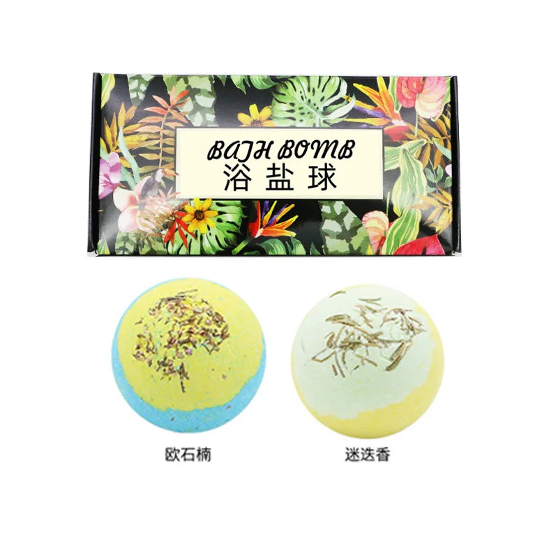 Essential Oil Effervescent Bath Bomb Salt – Body Whitening Aromatic Spa Bath Ball