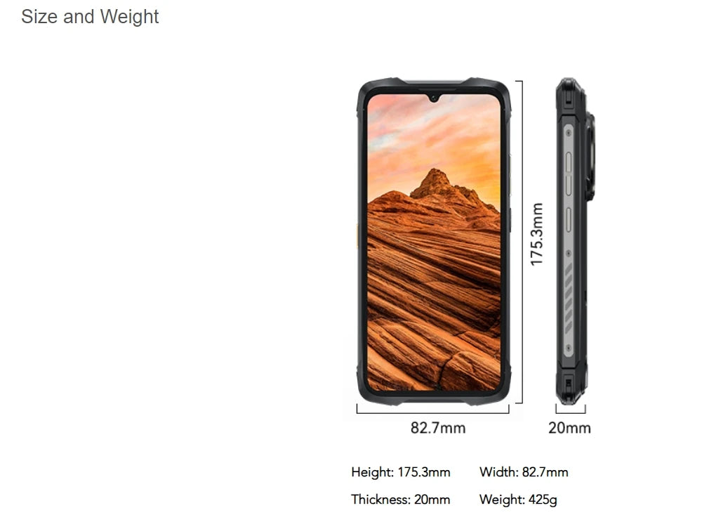 Cubot KingKong Power 3 Rugged Smartphone – Android 14, 10200mAh, 6.72" 120Hz Display, 24GB+256GB, 123dB Speaker