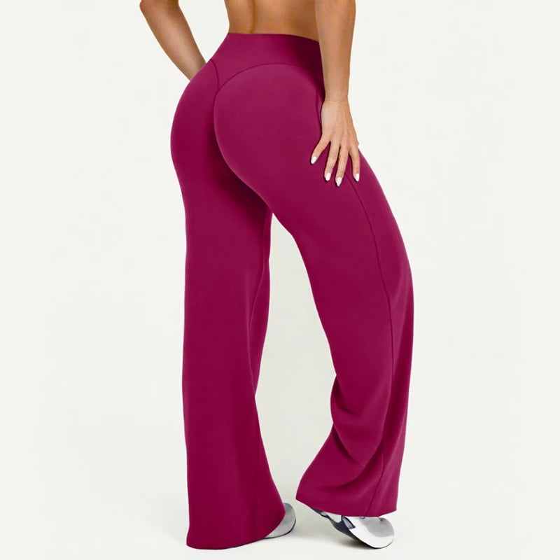 Straight Leg Ultra-Soft Butter Fabric Yoga Pants for Women – Mid-Waist Sports Leggings