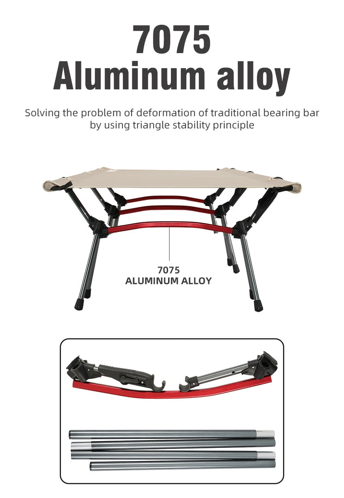 PACOONE Folding Camping Cot – Portable Outdoor Bed for Adults & Kids