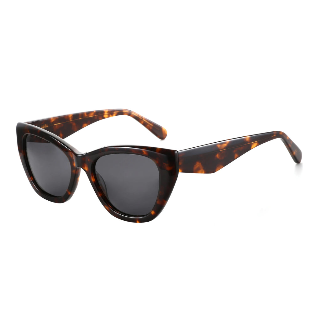 ZENOTTIC Butterfly Polarized Prescription Sunglasses Handmade Acetate Square Optical Shades for Women – Custom Myopia, Hyperopia & Astigmatism Lenses
