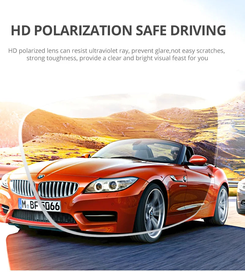 KDEAM Classic Square Polarized Sports Sunglasses UV400 Windproof Outdoor Fishing Driving Shades for Men KD093