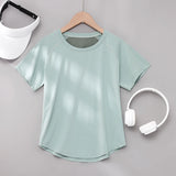 DRUR Women’s Breathable Yoga & Gym T-Shirt – Quick Dry Short Sleeve Workout Top thumbnail 10
