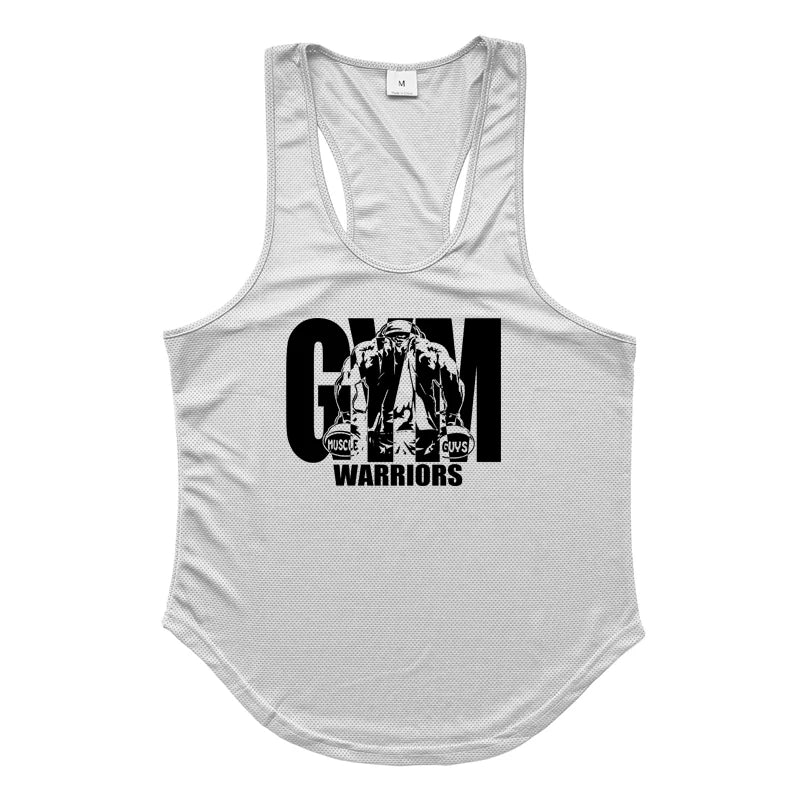 Men’s Mesh Fitness Stringer Tank Top – Sleeveless Gym & Workout Vest