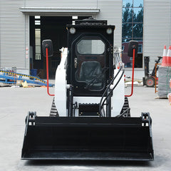 Customized Mini Skid Steer Loader with Snow Blower – Track Type, Enclosed Cab, 24HP CE EPA Certified