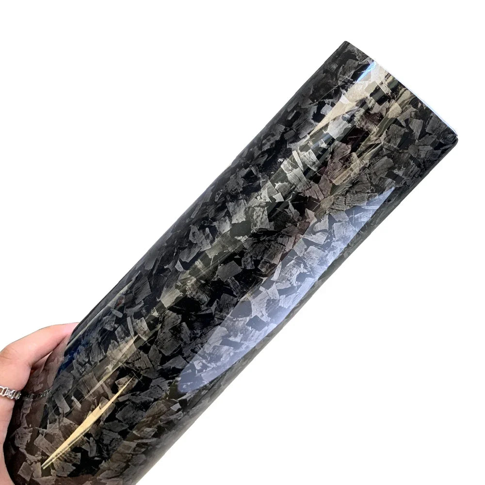 Carbon Fiber Vinyl Wrap Film Waterproof Glossy Self Adhesive Car Sticker Roll 150cm PVC Auto Body Protection Decal