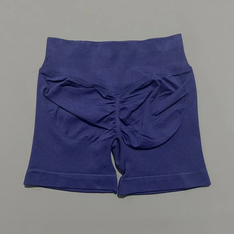 Women High Waist Fitness Shorts – Yoga, Gym, Running Sportswear