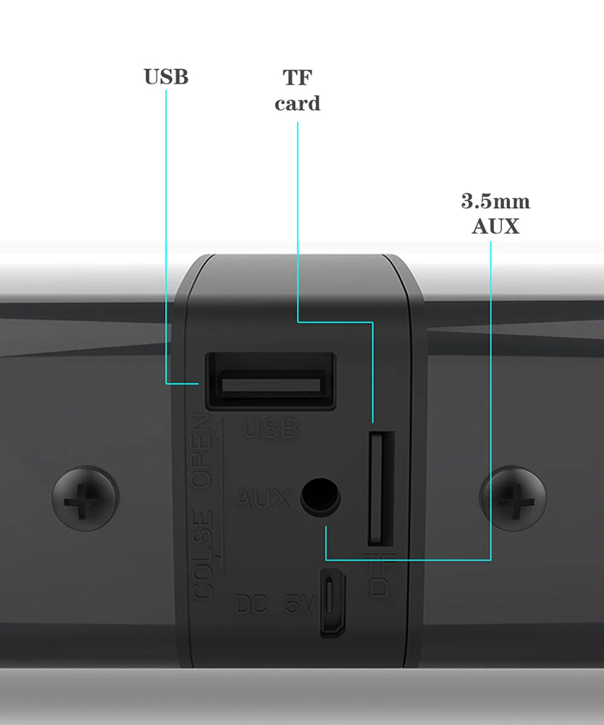 Powerful Wireless Soundbar with Subwoofer – TV, PC & Home Theater Speaker