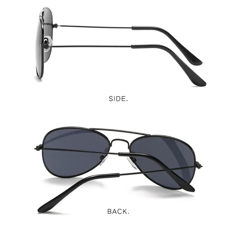 Kids Polarized Pilot Sunglasses UV400 Outdoor Sports Cycling Metal Frame Glasses for Boys and Girls