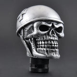 Silver Skull Helmet Universal Car Gear Shift Knob Lever – Heavy Resin & Metal Shifter for SUV, Truck, Coupe & Hatchback thumbnail 10