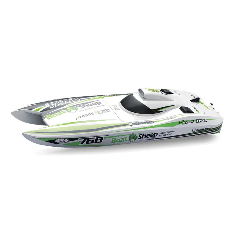 TX768 RC Speedboat 2.4G Brushless High-Speed Remote Control Boat for Kids & Adults – 30+ km/h