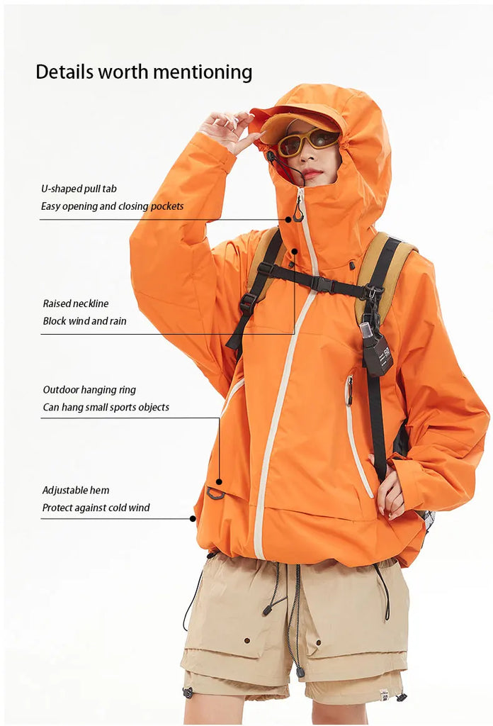Unisex Waterproof Hiking Jacket – Premium Windproof Outdoor Sports Coat