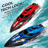 HJ808 RC Battery Boat 2.4GHz 25km/h High-Speed Remote Control Racing Ship Model Toy thumbnail 1