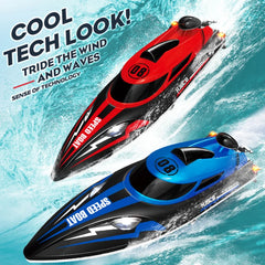 HJ808 RC Battery Boat 2.4GHz 25km/h High-Speed Remote Control Racing Ship Model Toy