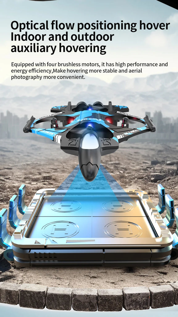 K500 MAX 2.4G Remote Control Fighter Jet Drone with Screen & 360° Rolls