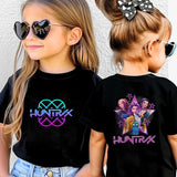K-Pop Korean Wave Demon Hunter Kids 100% Cotton T-Shirt – Summer Street Style Cartoon Tee for Boys and Girls thumbnail 24