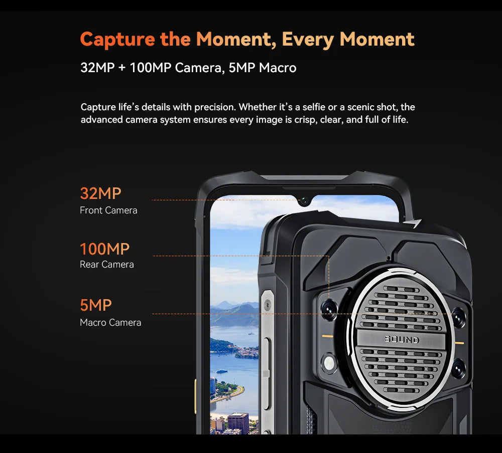 Cubot KingKong Power 3 Rugged Smartphone – Android 14, 10200mAh, 6.72" 120Hz Display, 24GB+256GB, 123dB Speaker