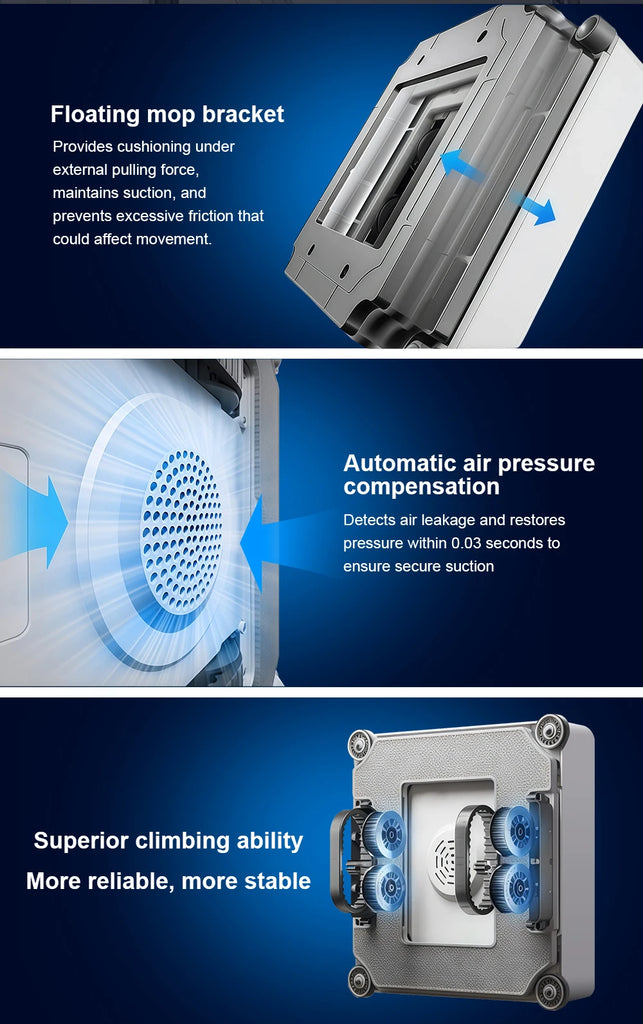 Liectroux S11 Window Vacuum Robot Cleaner – 8000Pa Smart Glass, Wall & Tile Cleaning Robot with 4-Way Water Spray