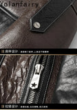Men’s Natural Sheepskin Leather Jacket with Real Fur Hood – Winter Wool Lined Fur Coat thumbnail 27