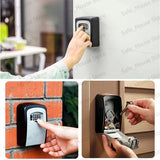 Wall Mount Key Lock Box 4-Digit Combination Security Safe for Home & Office thumbnail 9