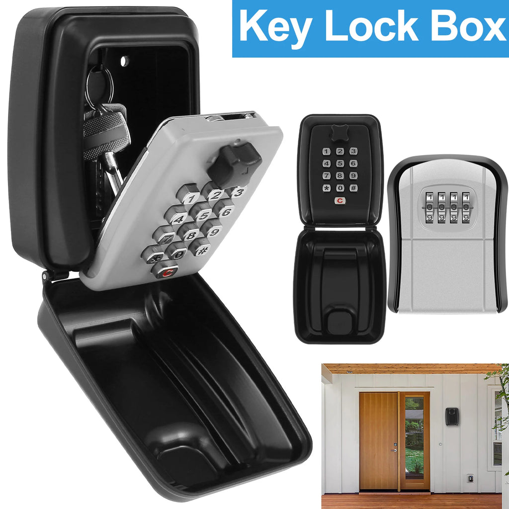 Password Lock Box – Anti-theft Wall-mounted Key & Card Safe