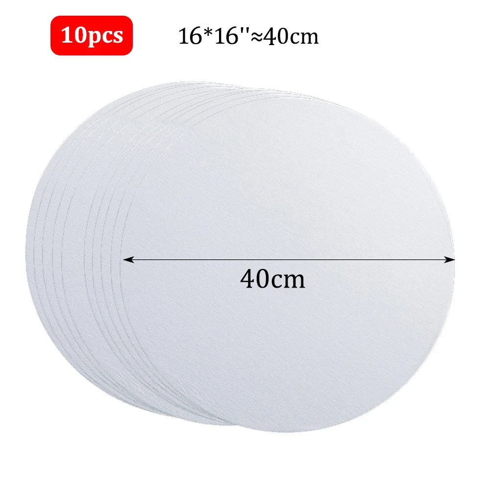 10 Pcs Cotton Canvas Board Set Primed White Painting Panels for Oil, Acrylic, Watercolor & Gouache HB-17