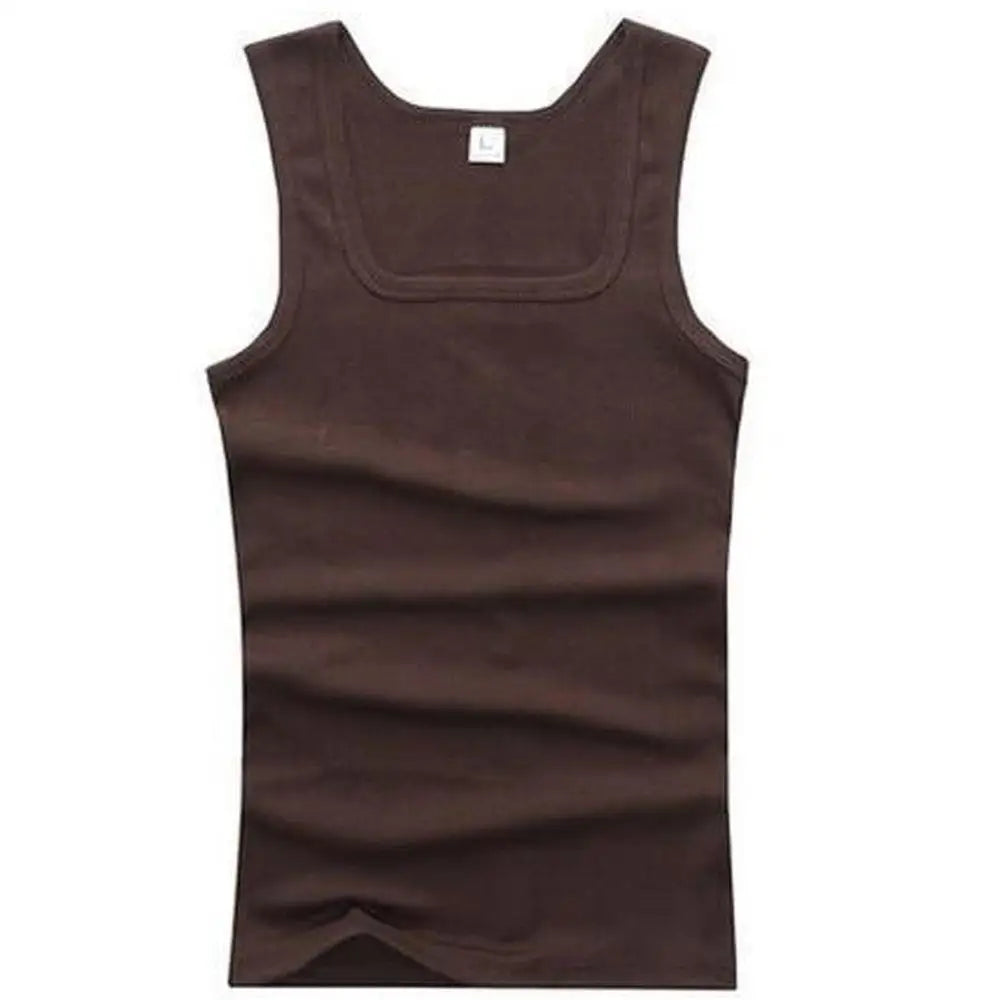 Men’s Sleeveless Cotton Fitness Tank Top – Breathable Summer Gym Vest