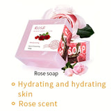 Handmade Rose Soap 100g – Hydrating, Deep Cleansing & Moisturizing Essential Oil Bar thumbnail 2