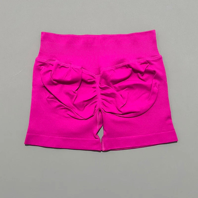 Women High Waist Fitness Shorts – Yoga, Gym, Running Sportswear