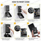 Wall Mount Key Lock Box 4-Digit Combination Security Safe for Home & Office thumbnail 10