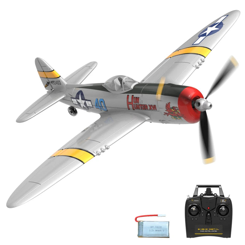 Volantex Spitfire RC Fighter Plane 400mm EPP Warbird – 4CH 2.4GHz RTF with XPilot Stabilization & One-Key Aerobatics