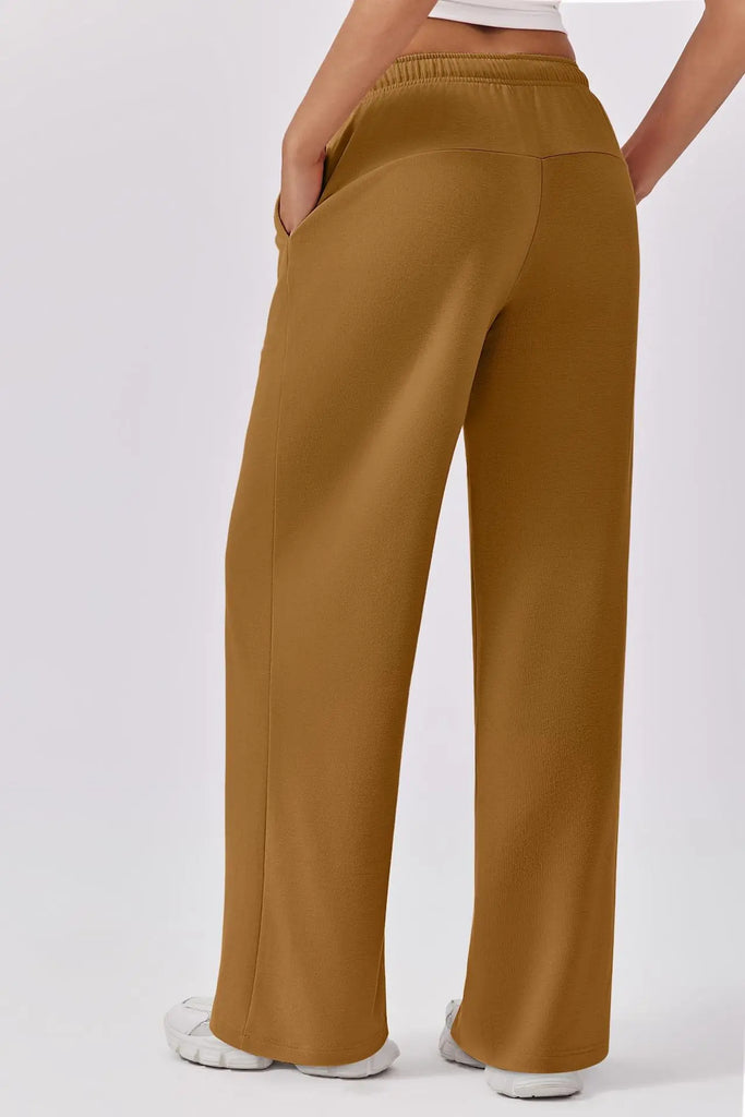Autumn & Winter Women’s Elastic Waist Wide Leg Casual Pants