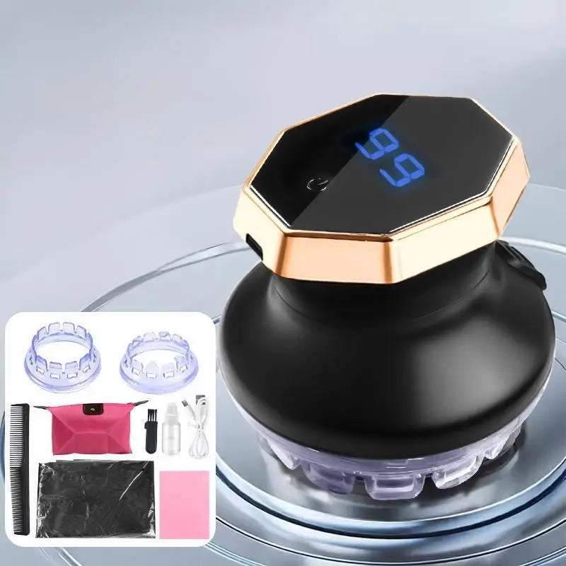 ISFRIDAY Self Cut Rotary Even Cut Hair Clipper UFO Electric Hair Trimmer Rechargeable Washable Haircut Machine