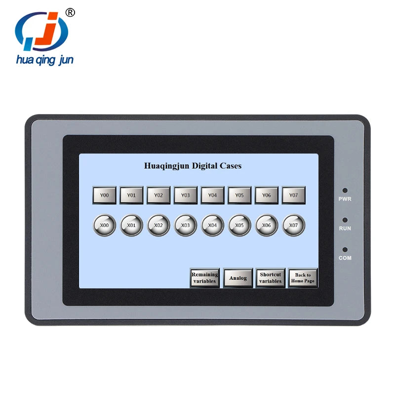 Huaqingjun 4.3 Inch LCD Touch Screen Ethernet RS485/232 HMI for PLC DC19-30V LAN RJ45
