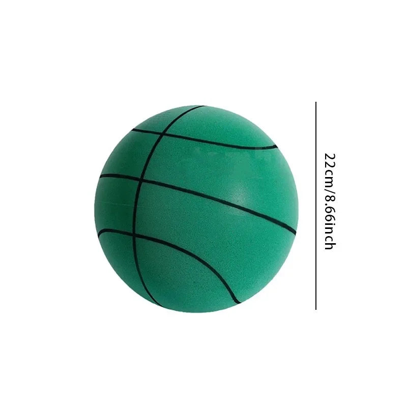 Silent Mute Basketball High-Density PU Indoor Training Ball – 18cm / 22cm