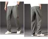 Men’s Cotton Cargo Pants – Loose Fit Work & Casual Joggers up to 6XL thumbnail 6