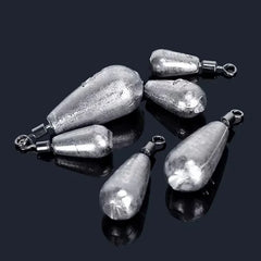 10pcs Fishing Weight Sinkers – Durable Water Drop Lead Weights (3.5g–20g)