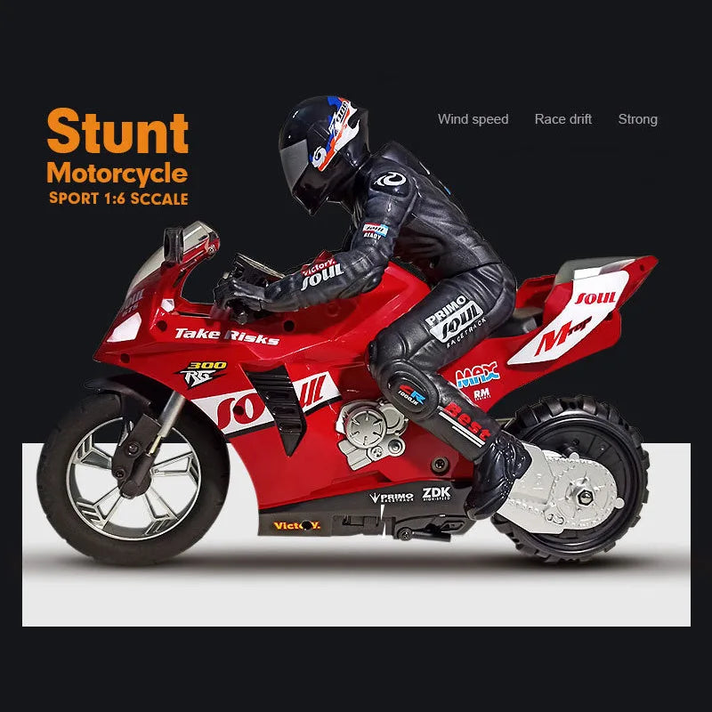 RC Motorcycles 1:6 & 1:10 Electric High-Speed Remote Control Racing Motorcycle for Kids