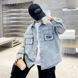 Kids Boys Denim Jacket – Casual Loose Fit Jeans Coat for Spring & Autumn (Ages 5–14) thumbnail 17