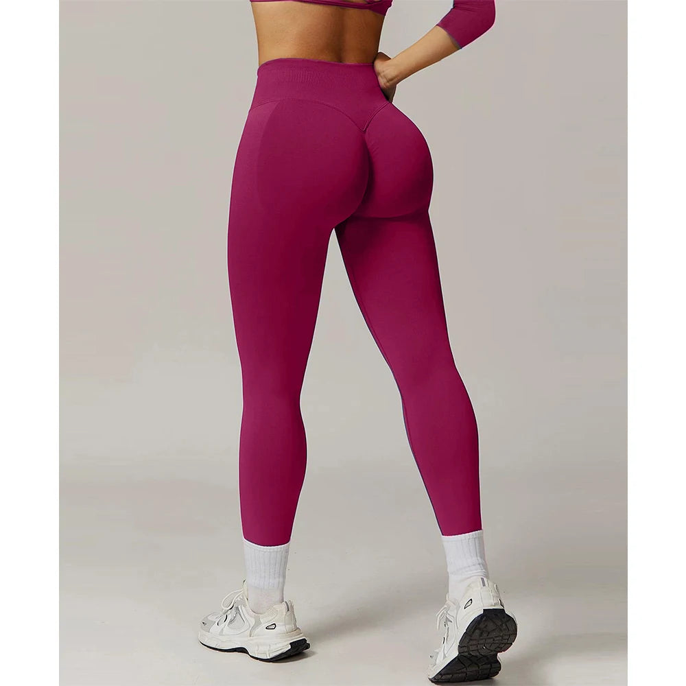 TKITK Women's High Waist Yoga Leggings Seamless Butt Lifting Gym Pants