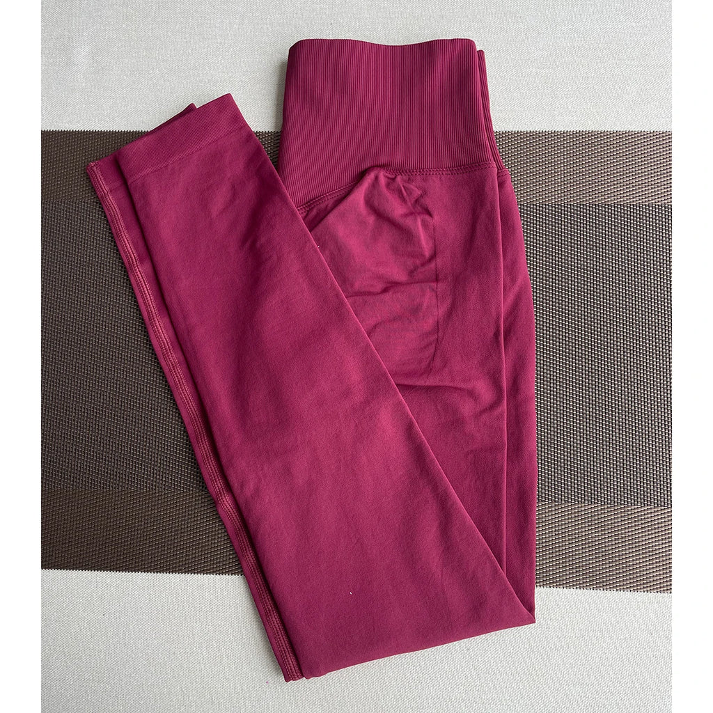 TKITK Women's High Waist Yoga Leggings Seamless Butt Lifting Gym Pants