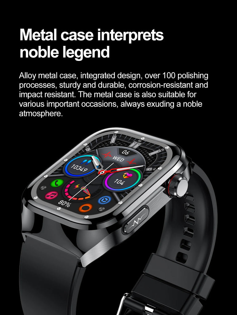 GUHUAVMI Micro Physical Examination Smart Watch with ECG, Uric Acid & Five-Organ Health Monitoring