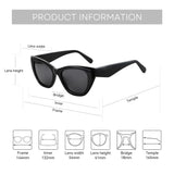 ZENOTTIC Butterfly Polarized Prescription Sunglasses Handmade Acetate Square Optical Shades for Women – Custom Myopia, Hyperopia & Astigmatism Lenses thumbnail 5