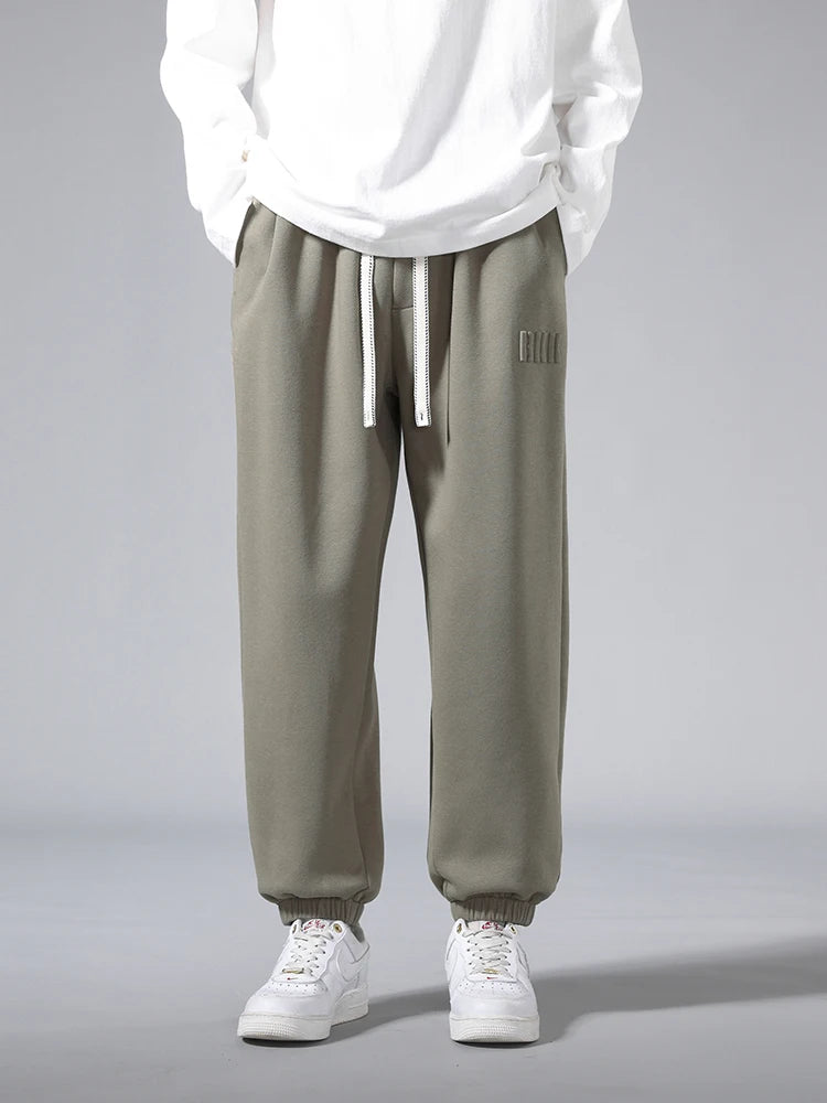 Men’s Big Size Hip Hop Jogger Sweatpants 6XL–8XL Loose Fit Cotton Blend Pants